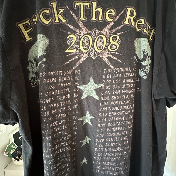 Cruefest 2008 Tour Teeshirt Large - Picture 3 of 4